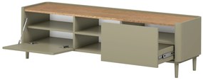 Comodă TV Elivo 170 cm pe picioare - eucalipt / stejar baltic dune