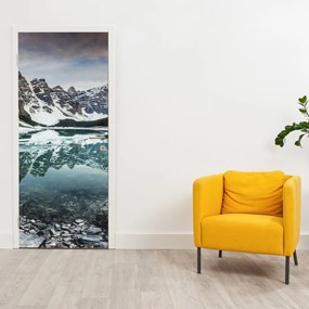 Fototapet pentru ușă - Lacul iarna (95x205cm)