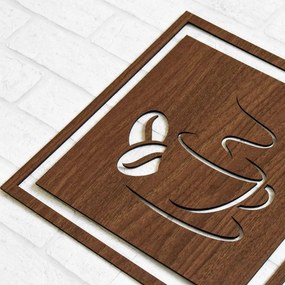 DUBLEZ | Decorațiune din lemn pentru bucătărie - Cafea