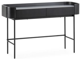 Masă consolă neagră 40x120 cm Willa – MOME