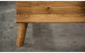 Pat dublu din lemn de stejar 160x200 cm Greg 1 - The Beds