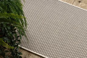 Covor sisal Floorlux 50002 Romburi şampanie si taupe