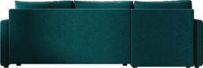 Coltar extensibil de colt VENORIA, petrol, reversibil, 220x143 cm + 2 perne GRATUIT