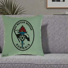 Perna Personalizata Gaz Metan Medias 1945 Fotbal, 40x40 cm, Verde, Husa Detasabila, Perna Inclusa, BEKZ®