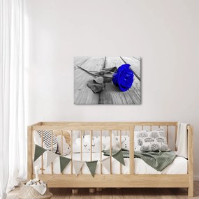 Tablou - Trandafir albastru (70x50 cm)