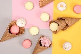 Tablou macarons în con