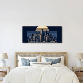 Tablou – Oraș geometric (120x50 cm)