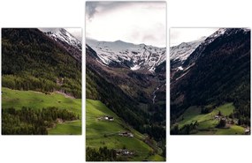 Tablou - Valea la poalele munților (90x60 cm)