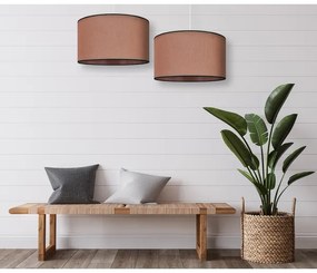 Lustră pe cablu Duolla ROLLER 1xE27/15W/230V d. 40 cm maro/negru