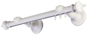 Galerie lemn perdea Saly Simple 35mm cu aluminiu