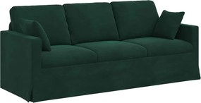 vidaXL Canapea Verde închis 198 x 78 x 80 cm Catifea
