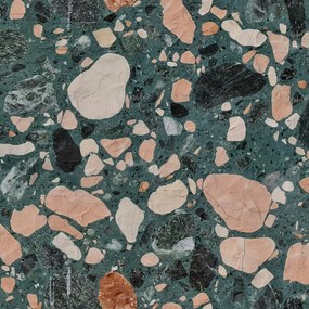 Fototapet, Terazzo Bold, Emerald, Rebel Walls