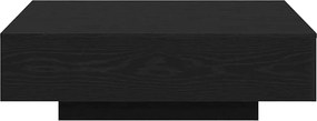 vidaXL Masă de cafea Stejar Negru 100 x 100 x 31 cm