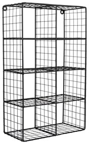 Raft negru etajat din oțel 30 cm Reja – PT LIVING