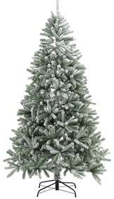 Brad artificial Talvi 210 cm verde cu suport de zapada si negru