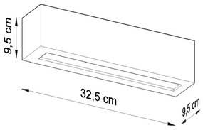 Aplică VEGA 1xE27/60W/230V neagră