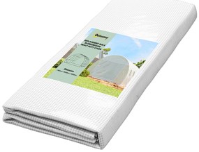 Outsunny Sera din PE cu 8 Ferestre, Ușă Enrolabilă și Margini Îngropate, 4x3x2 m, Albă | Aosom Romania