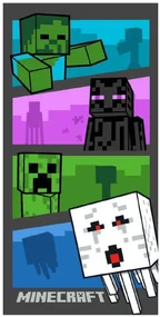 Minecraft Adventure Time prosop de baie, prosop de plajă 70x140cm