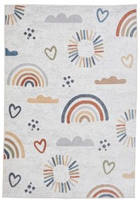 Covor pentru copii crem 80x150 cm Vida Kids Rainbow – Think Rugs