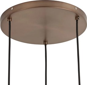 Lampă suspendată de design bronz închis 3 lumini - Ard