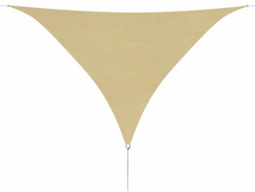 Parasolar din tesut oxford triunghiular 3,6x3,6x3,6 m, bej