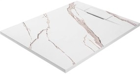 Cadita de dus Bazalt Carrara alba 80x100
