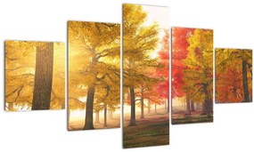 Tablou cu copaci toamna (125x70 cm), în 40 de alte dimensiuni noi