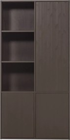 Dulap modular maro închis din lemn de pin 108x215 cm Meggy – WOOOD