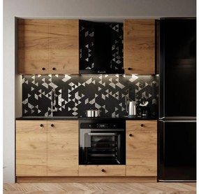 Set de bucătărie CLAIRE 180 cm, stejar craft