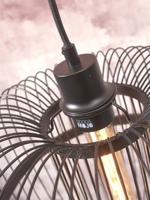 Lampa de podea eco din bambus Hokkaido L 38cm, negru