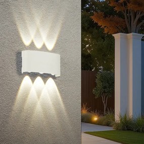 Brilagi - Aplică LED de exterior FLAREBOX, 6W, 230V, alb, IP65