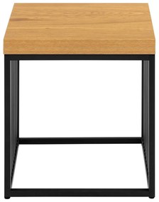 Măsuță auxiliară cu blat cu aspect de lemn de stejar 40x40 cm Strington – Actona