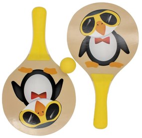 Set palete tenis pinguin pentru plajă