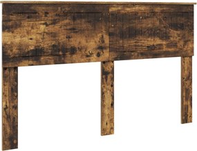 vidaXL Tăblie cap Stejar fumuriu 150 cm Lemn compozit