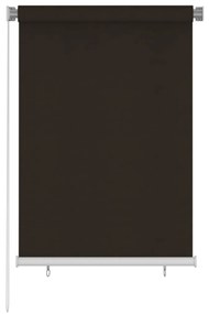 Jaluzea tip rulou de exterior, 100x140 cm, maro, HDPE Maro, 100 x 140 cm