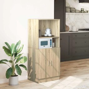vidaXL Dulap bucătărie stejar Sonoma, 57x41,5x131,5 cm, lemn prelucrat