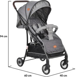Carucior sport ultracompact pentru copii NOVOKIDS™ London PRO, Transformabil in troller, Spatar reglabil in 3 trepte, Pozitie somn, Roti