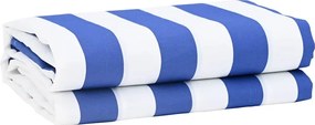 vidaXL Înlocuire de copertină Albastru și Alb 1000 x 160 cm