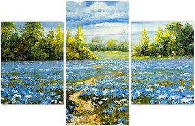 Tablou - Drum de câmp, pictură în ulei (90x60 cm)