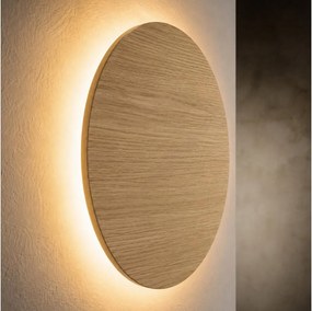 Aplica de perete LUNA 4xG9/8W/230V Ø 30 cm stejar