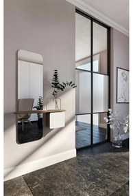 Set pentru hol alb/maro cu aspect de lemn de stejar One More Look – UMAGE