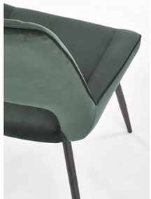 Scaun de bucaterie Thesia, verde/negru