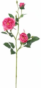 Trandafir artificial englez roz, 69 cm