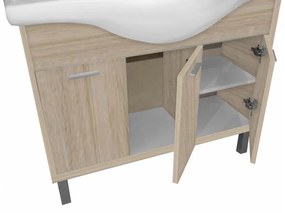 Mobilier complet de baie Nerva Prime 105, stejar Sonoma