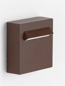 Spot aplicat exterior LED 3000K, IP65 RECTO corten