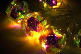 Lumini decorative Blossom Magic 10 LED, alb cald, temporizat