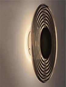 Aplica LED moderna design decorativ NOUS nickel negru/fumuriu