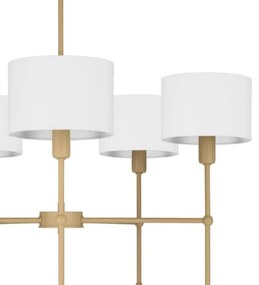 Lustră pe tijă MADELA 5xE14/40W/230V alb/bej