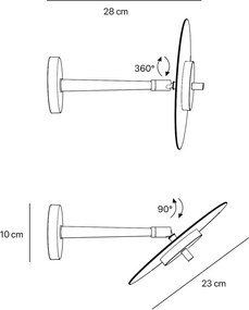 Aplica de perete design italian modern Vinyl-Inspired