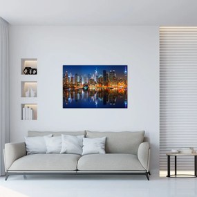Tablou cu Manhattan noaptea (90x60 cm)